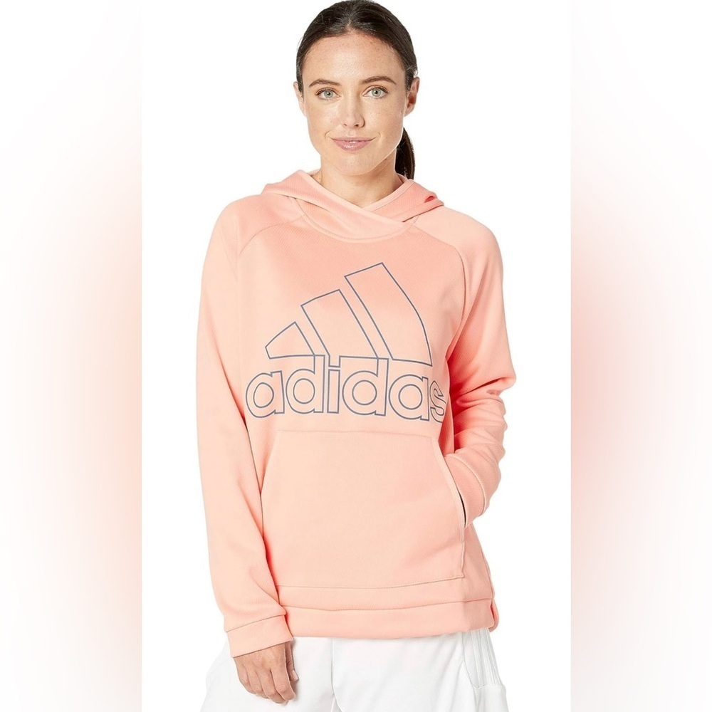 Adidas Women's Team Issue Badge Of Sport Hooded Sweatshirt Sz. M